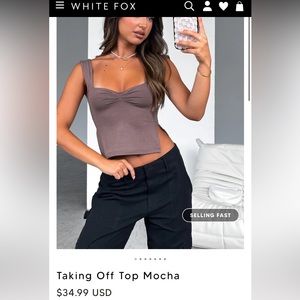 White fox boutique top